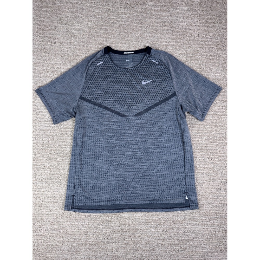 Nike Running Dri-FIT ADV Mens Medium Grey Short Sleeve Performance T-Shirt